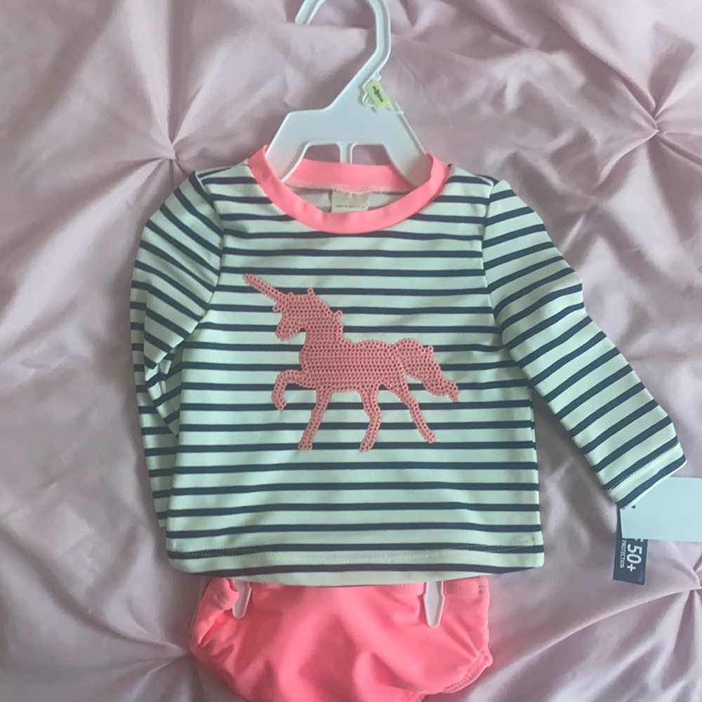 Oshkosh Bigosh Baby Girl 2pc Swim